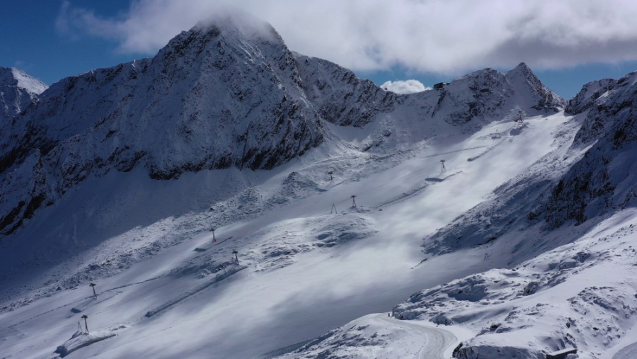 Stubaier Gletscher geopend op 3 oktober:.
